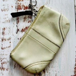 Retro Coach Change Purse (White)